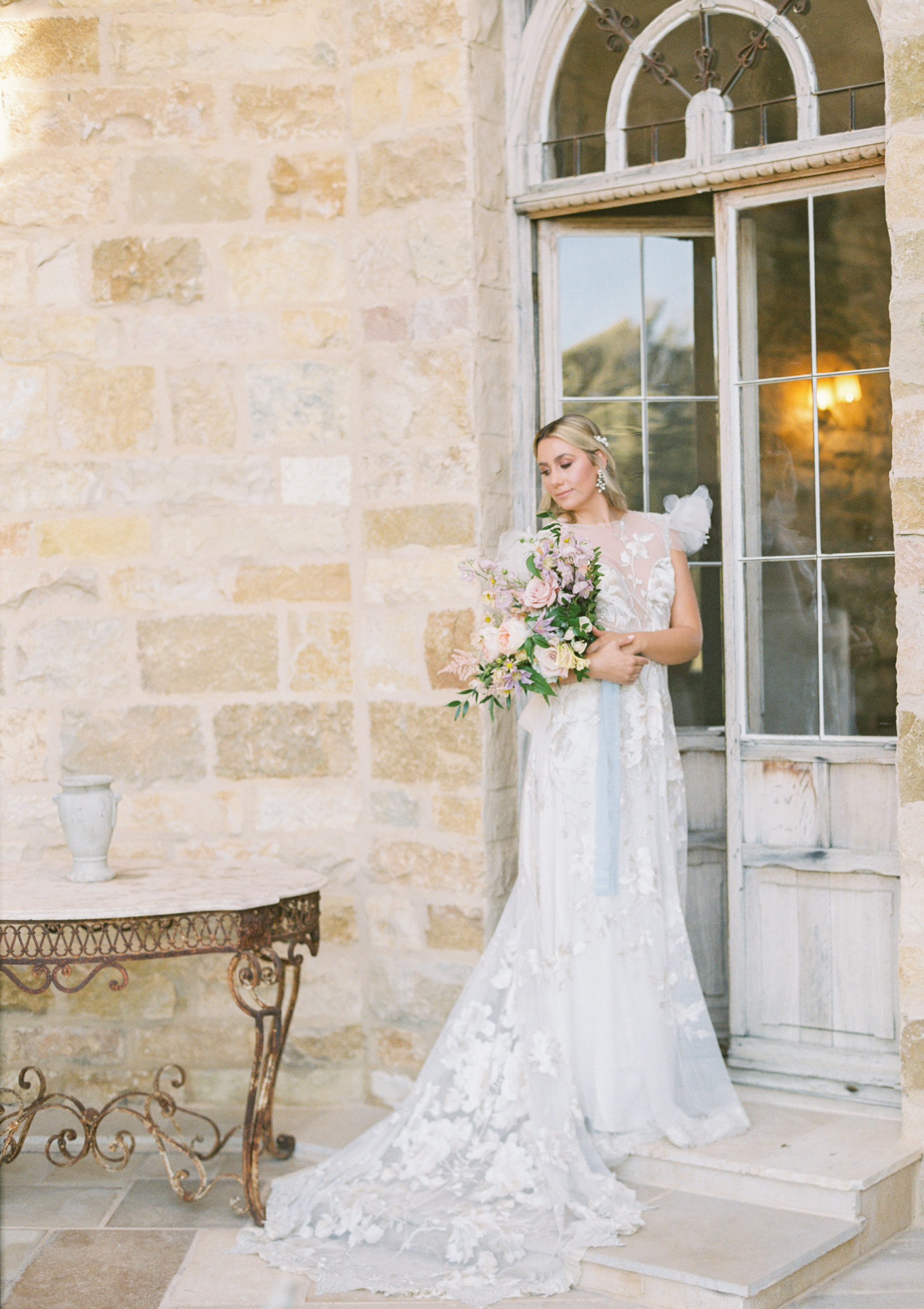 Spring wedding inspiration in Claire Pettibone gown